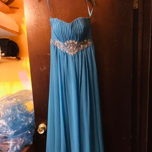 Fiesta Blue Prom Dress, Small, Worn once w/TLC.